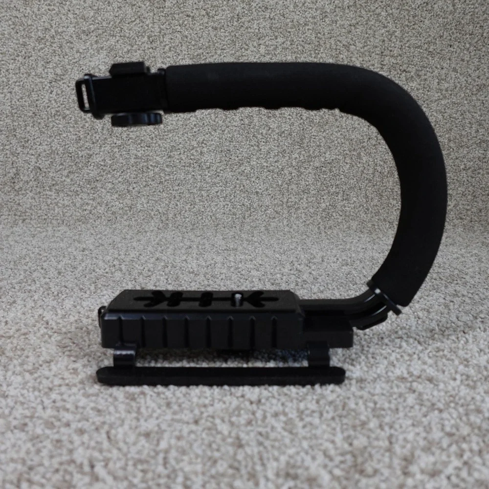 Commander Optics Camera Action Grip Handheld C-Shape Video Stabilizer Black